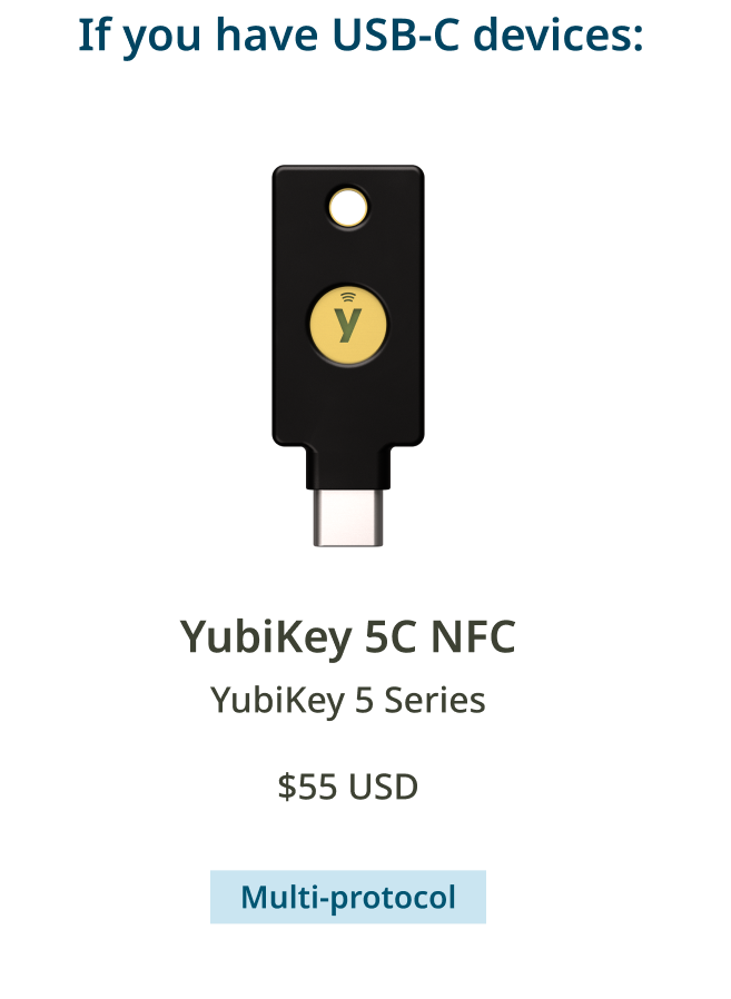 YubiKey 5C NFC