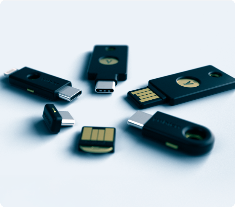 YubiKey family shot